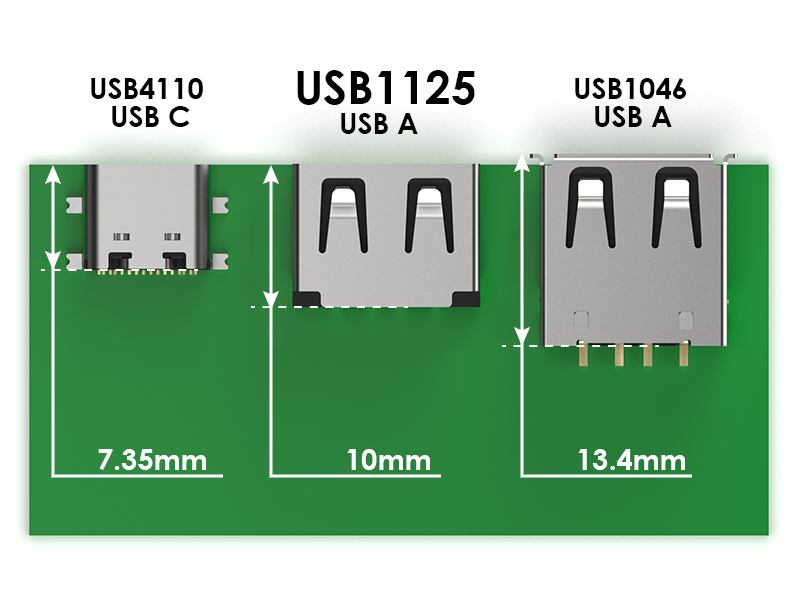 Соединитель USB-A с коротким корпусом