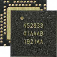 nRF52833 - SoC c поддержкой BLE 5.1, ячеистых сетей Bluetooth mesh, Thread, Zigbee и рабочей температурой до 105°C